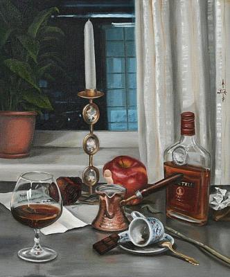 Evening - Coffee and brandy (Martell). Sergeyeva Irina