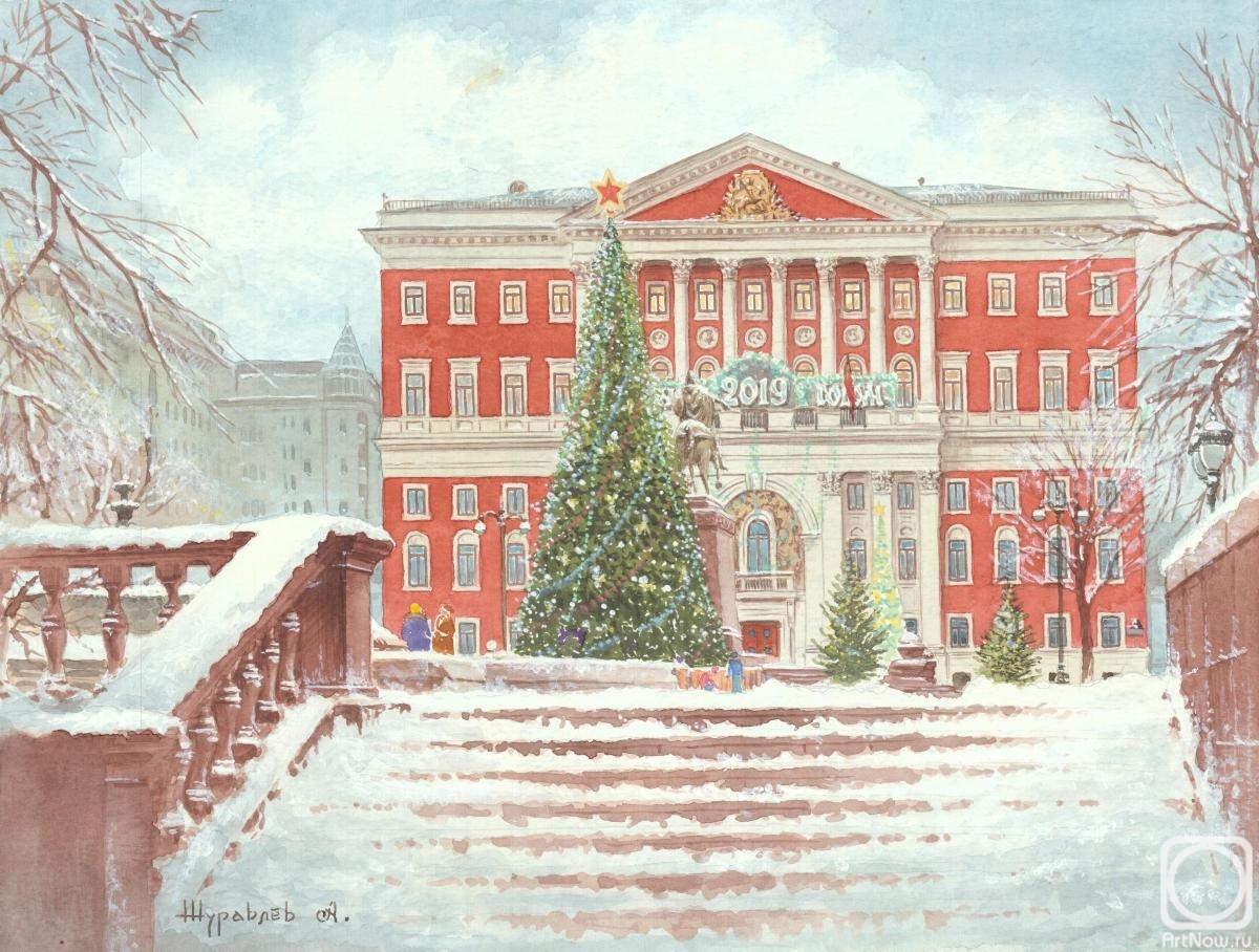 Zhuravlev Alexander. Winter City Hall