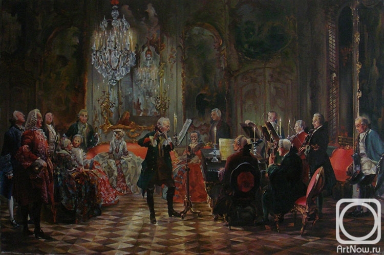 Golybev Dmitry. Adolf von Menzel. Concert in Sanssouci (copy)