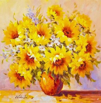 Sunny sunflowers. Vlodarchik Andjei