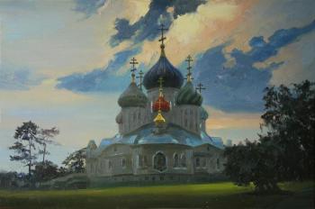 The temple of Saint Prince Igor of Chernigov in Peredelkino,. Kovalev Yurii