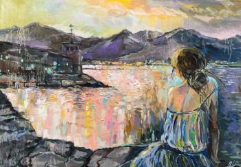 Girl and the sea. Charina Anna