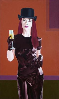 Girl with a glass. Zherbilo Vasily