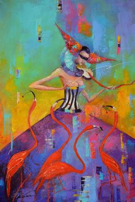 Flamingo dance. Moiseyeva Liana