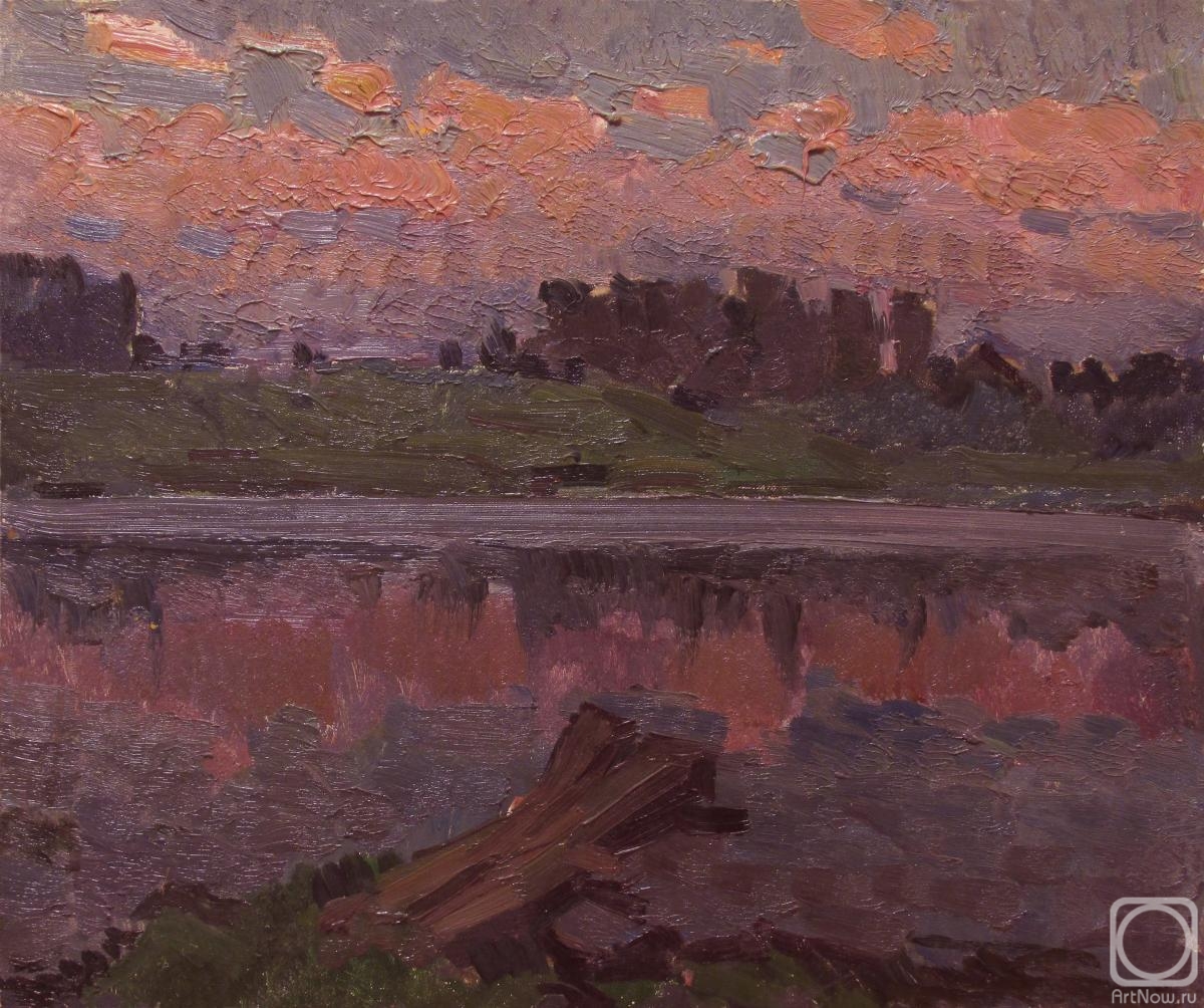 Belikov Vasilij. Warm summer evening on the river
