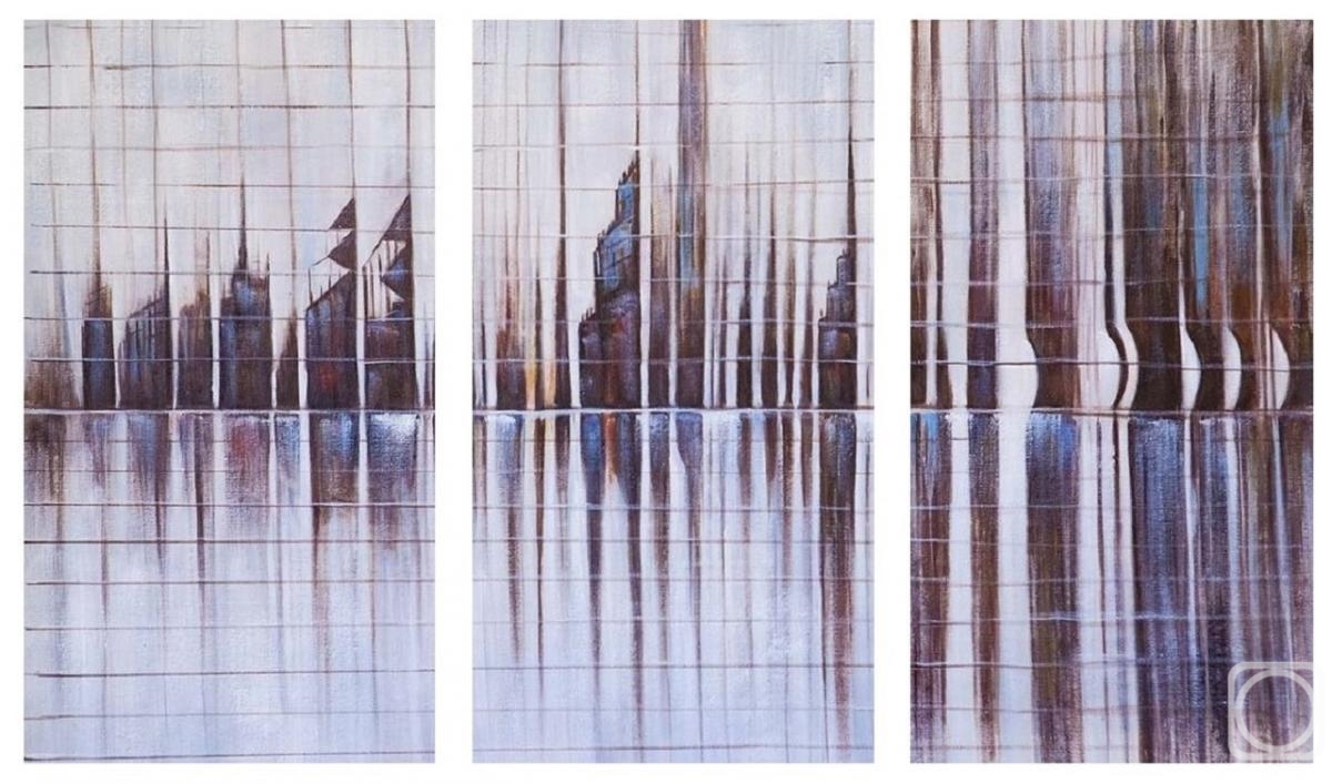 Gomes Liya. In the rhythm of the city. Triptych