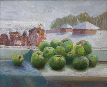 Apples at a window