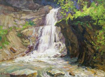 Vikov Andrej Viktorovich. Waterfall in the mountains