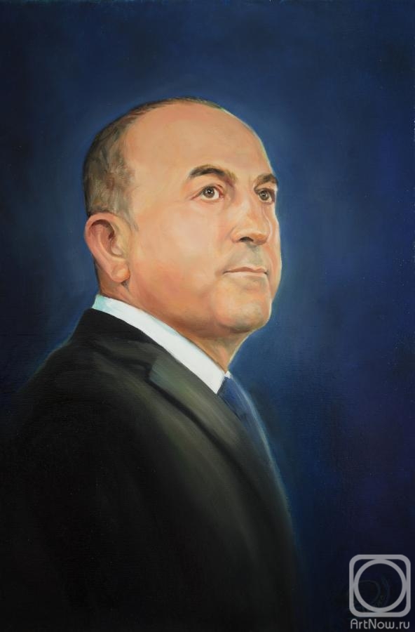 Rychkov Ilya. The portrait of the Minister of foreign Affairs of Turkey Mevlut Cavusoglu (custom made)