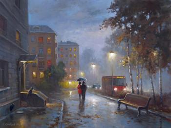 Rainy autumn (Fog Lights). Solovyev Sergey