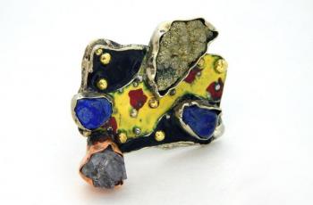 Ring "Gauguin" (Rhinestone Ring). Dementiev Sergey
