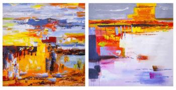 Sun and Earth. Diptych. Dupree Brian