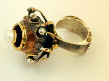 Ring "Flower kin-DZA-DZA". Dementiev Sergey