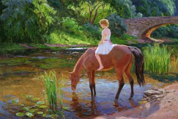 Horse walk. Panteleev Sergey
