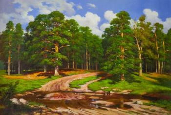 Copy of Ivan Shishkin's painting. Pine forest
