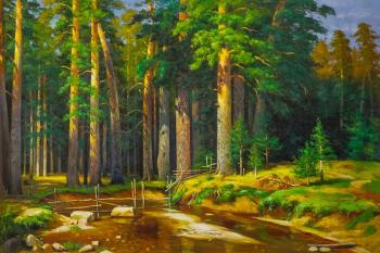 Copy of Ivan Shishkin's painting. Mast-tree grove. Romm Alexandr