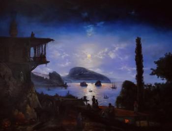 A lunar night in the Crimea (I. Aivazovsky). Razumova Svetlana