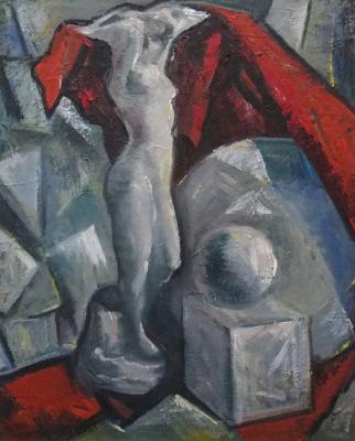 Still life with figure