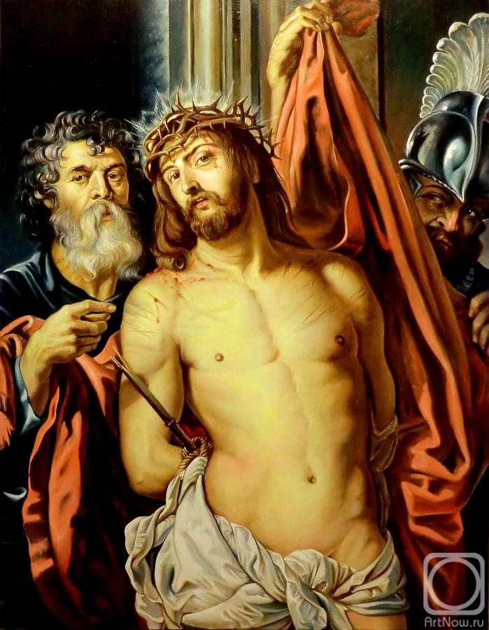 Litvinov Valeriy. Christ in the crown of thorns (copy of Rubens)