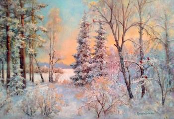 Winter forest (Artist Elena Plesovskikh). Plesovskikh Elena