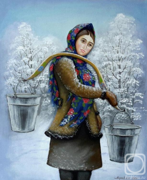 Markoff Vladimir. Peasant woman with a yoke