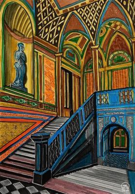 The staircase of the Palace (The Statue). Lukaneva Larissa