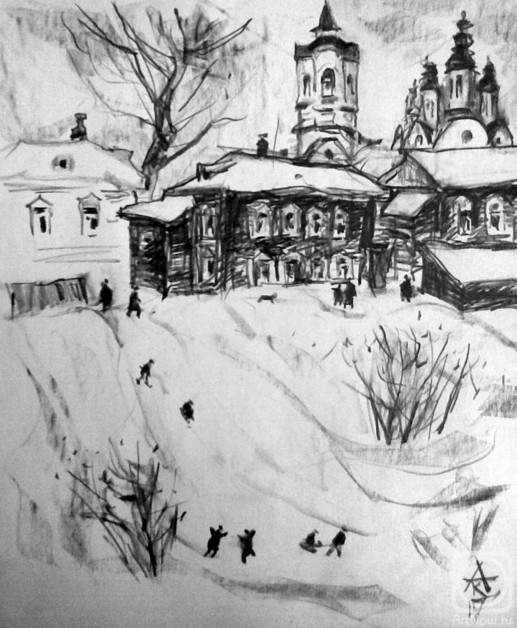 Knecht Aleksander. Christmas in the Siberian city