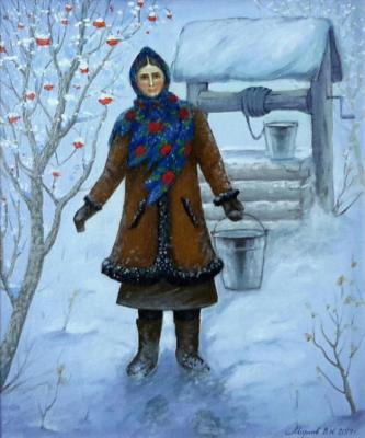 At the well (A Woman With A Bucket). Markoff Vladimir
