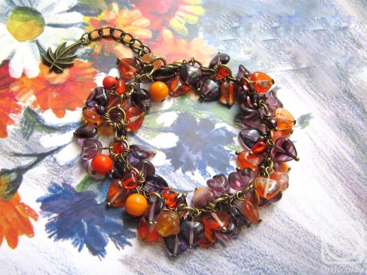 Lavrova Elena. Bracelet "Autumn"