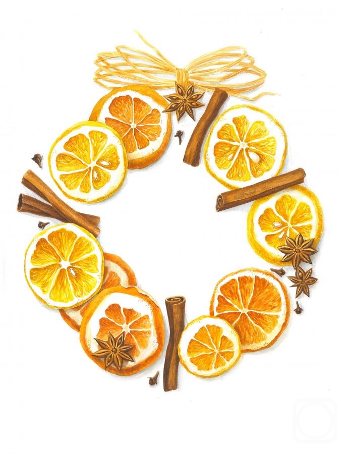 Pavlovskaya Mariya. Christmas wreath