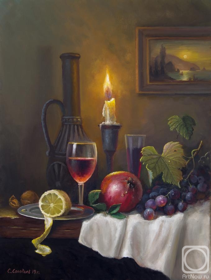 Solovyev Sergey. Still life with candle