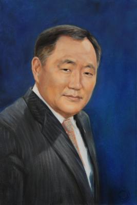 Portrait of Sholban Valerievich Kara-ool. The head of the Republic of Tyva (custom made)
