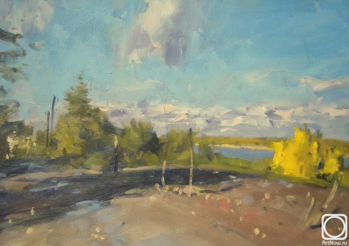 Bystrov Evgenyi. Clouds over the Oka