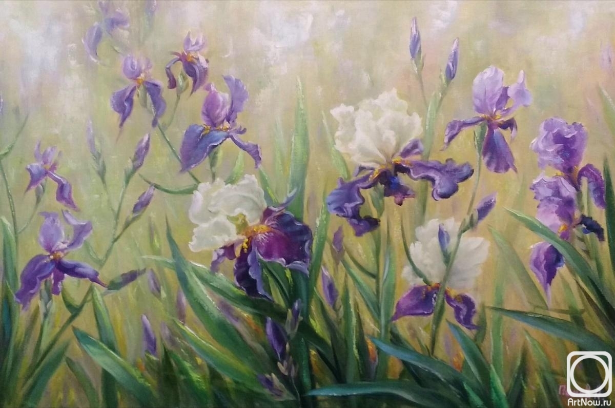 Panov Aleksandr. Composition with irises 2
