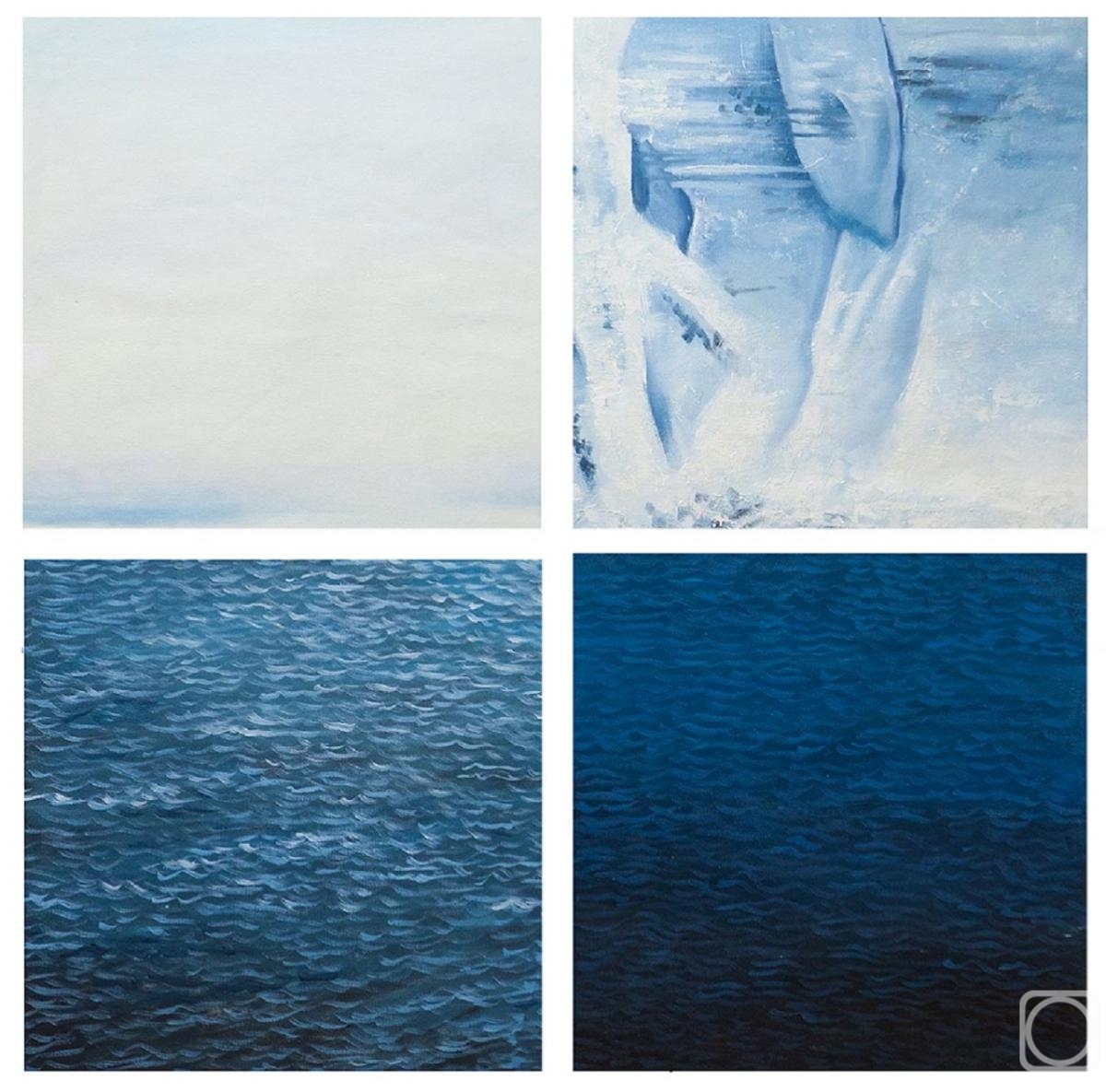 Gomes Liya. Ice, air and water. Quadriptych
