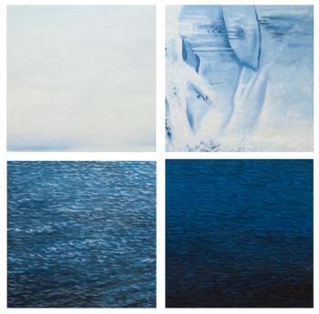 Ice, air and water. Quadriptych. Gomes Liya