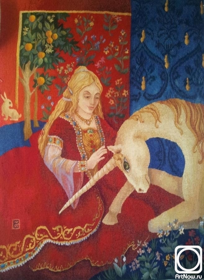 Vasileva Ksenia. The lady with the unicorn