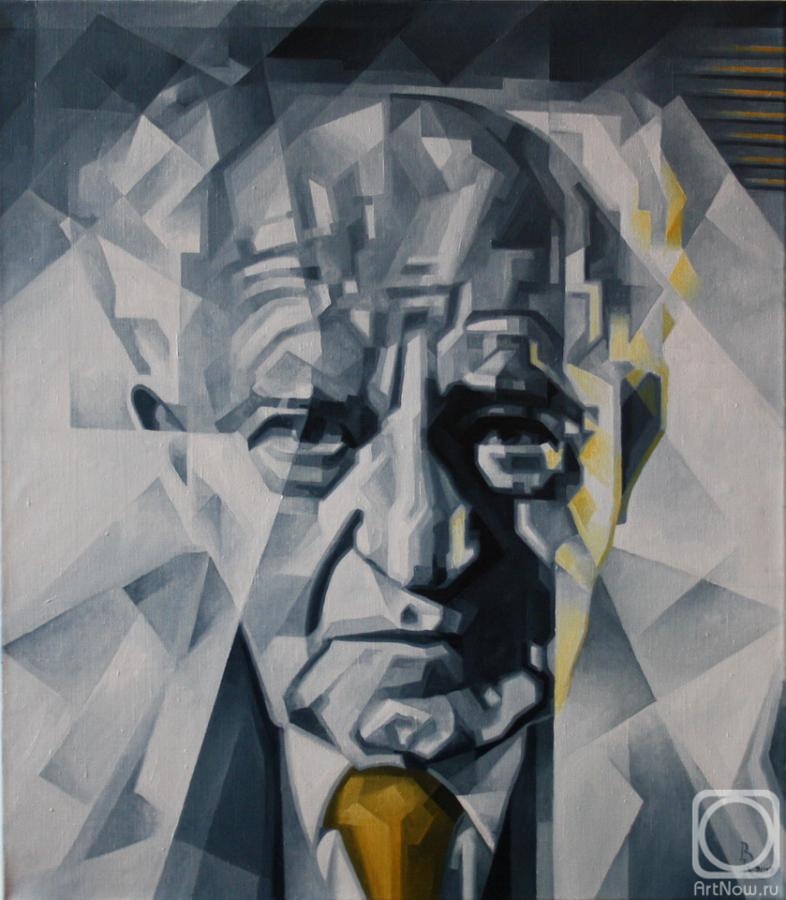 Krotkov Vassily. David Ben-Gurion. Cubo-futurism