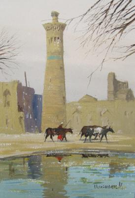 View of the minaret Gavkushon