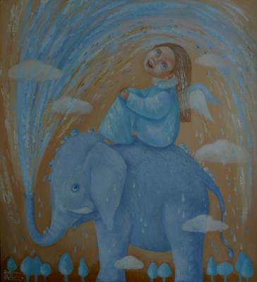 The elephant and the angel (An Elephant). Panina Kira