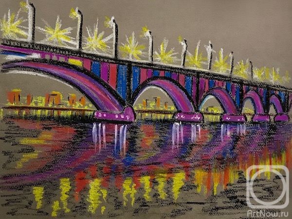 Lukaneva Larissa. Illuminated Bridge