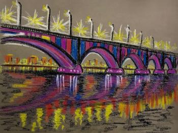 Illuminated Bridge. Lukaneva Larissa