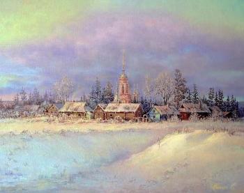 Lilac evening. On surburbs of Suzdal