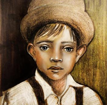 On the farm (A Portrait Of The Boy). Knyazheva-Balloge Maria