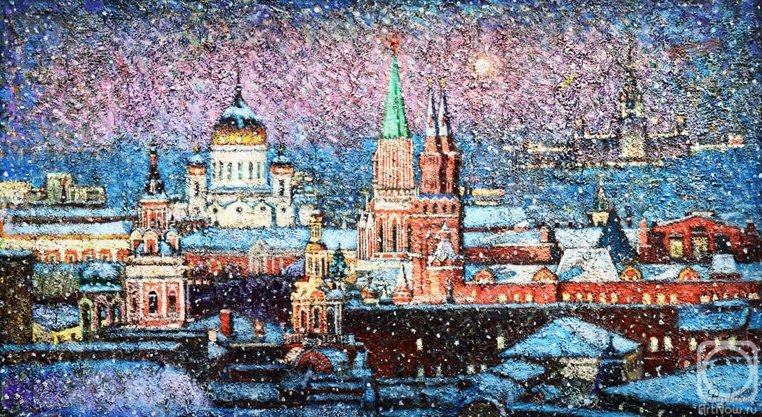 Razzhivin Igor. Over Moscow sweep snowstorms