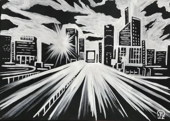 Картина «Дорога на закате»