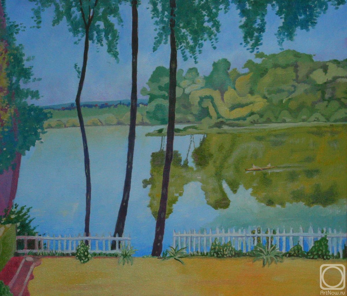 Klenov Andrei. White fence in Poissy