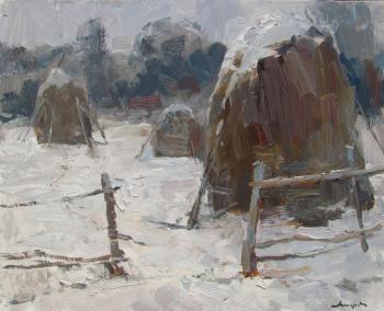 Winter haystacks. Makarov Vitaly