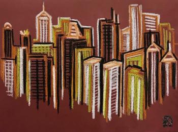 A forest of new buildings. Lukaneva Larissa