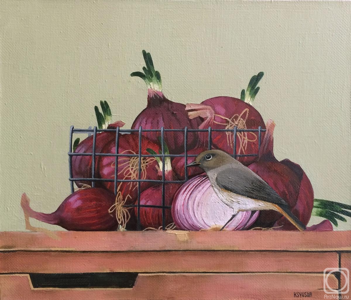 Berestova Ksenia. Bird and onion